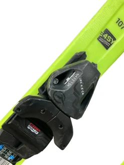 Used Head SUPER SHAPE TEAM Boys DH Ski/Binding Yellow 107 cm