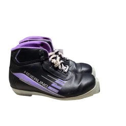 Used HEIERLING Womens SNS XC Ski Boots Purple W 07-07.5 / JR 05.5-06