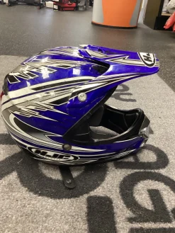 Used HJC ARENA FLYNKOLORS Junior Helmet Royal Blue LG