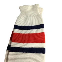 Used Hockey Sock White/Red/Navy 32"
