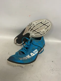 Used HOKA ONE ONE ROCKET Track & Field Cleats Adult Royal Blue Senior 9