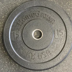 Used HOMEGROWN 15 lb Olympic Bumper Plate