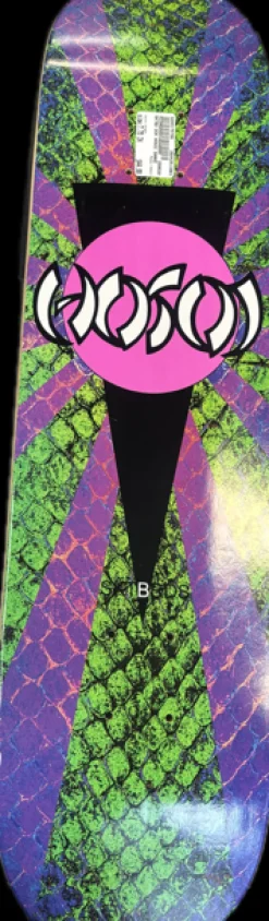 Used HOSOI Skateboard Deck Only Green 7 3/4"