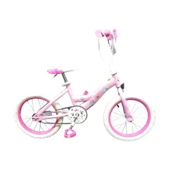 Used Huffy DISNEY PRINCESS Training Wheel Bike Girls Pink 16