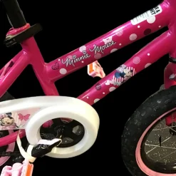 Used Huffy MINNIE MOUSE Training Wheel Bike Girls Pink 12