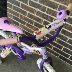 Used Huffy PRINCESS GLITTER 12IN TRAINING BIKE Training Wheel Bike Girls Purple 12"