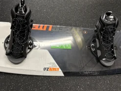 Used Hyperlite STATE 2.0 W/ REMIX 10-14 BINDINGS NIW Wakeboard Black 141 cm