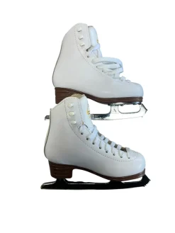 Used Jackson ARTISTE NEW Girls Figure Skate White Youth 11.0