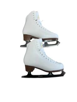Used Jackson CLASSIQUE Girls Figure Skate White Junior 03.5
