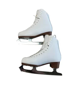 Used Jackson CLASSIQUE Girls Figure Skate White Junior 03.5
