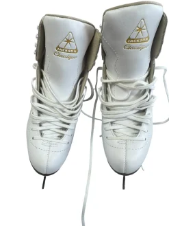 Used Jackson CLASSIQUE Girls Figure Skate White Junior 04