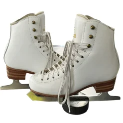 Used Jackson ELLE Girls Figure Skate White Junior 03