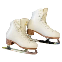 Used Jackson MYSTIQUE Girls Figure Skate White Youth 13.0