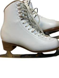 Used Jackson MYSTIQUE JS 1490 WomensFigure Skate White Senior 7.5