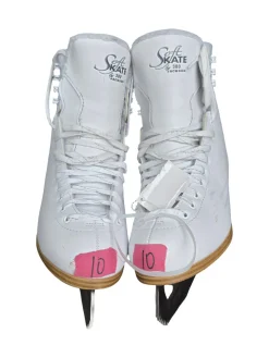 Used Jackson SOFT SKATE 380 WOMENS SKATES WomensFigure Skate White Senior 10