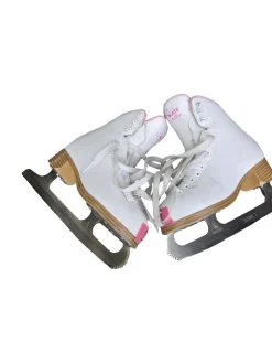 Used Jackson SOFT SKATE 380 GIRLS SKATES Girls Figure Skate White Junior 02
