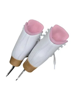 Used Jackson SOFT SKATE 380 GIRLS SKATES Girls Figure Skate White Junior 02