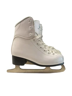 Used Jackson SOFT SKATE SZ 1 Girls Figure Skate White Junior 01
