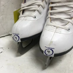 Used Jackson SOFT SKATE Womens Softboot Skate White Senior 4