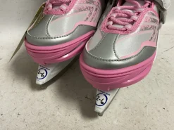 Used Jackson SOFTEC ADJ 2-6 Women’s Figure Skates White And Pink Adjustable