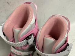 Used Jackson SOFTEC ADJ 2-6 Women’s Figure Skates White And Pink Adjustable