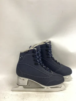 Used Jackson SOFTEC ELITE FIGURES Mens Figure Skate Navy Blue Senior 10