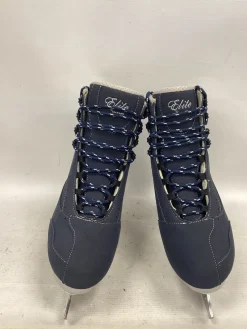 Used Jackson SOFTEC ELITE FIGURES Mens Figure Skate Navy Blue Senior 10