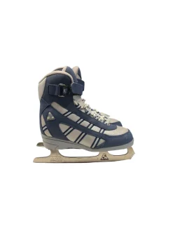 Used Jackson SOFTEC SZ 13Y Boys Softboot Skate Navy Blue And Grey Youth 13.0