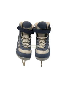 Used Jackson SOFTEC SZ 13Y Boys Softboot Skate Navy Blue And Grey Youth 13.0