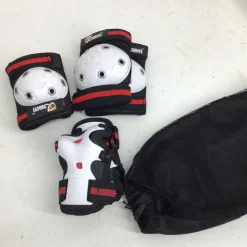 Used Jbm YTH S/M PROTECTIVE PAD SET Skateboard Kneepads White S/M