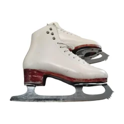 Used JOHN WILSON MAJESTIC Girls Figure Skate White Youth 09.0
