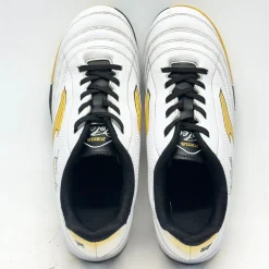 Used Joma Soccer Turf Shoes White/Black/Yellow Senior 5.5