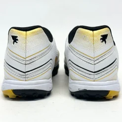 Used Joma Soccer Turf Shoes White/Black/Yellow Senior 5.5