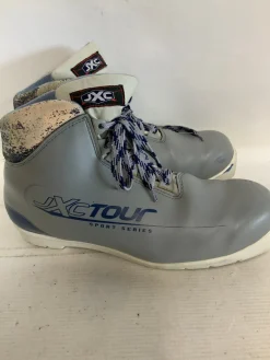 Used JXC TOUR SPORTS SERIES Womens NNN XC Ski Boots Grey M 09.5 / W 09.5-10