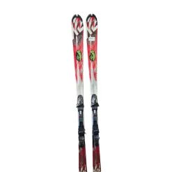 Used K2 AMP STRIKE W/ MARKER FASTTRAK BINDING Mens DH Ski/Binding Red 167 cm