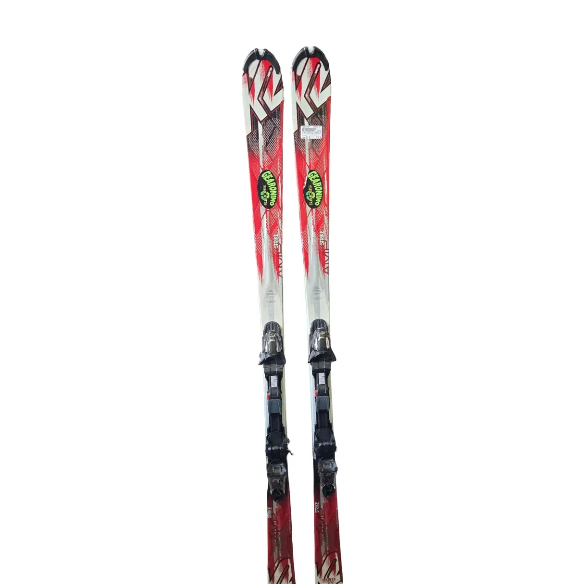 Used K2 AMP STRIKE W/ MARKER FASTTRAK BINDING Mens DH Ski/Binding Red 167 cm