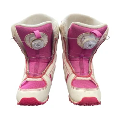Used K2 BOA Girls Snowboard Boots Pink Youth 12.0