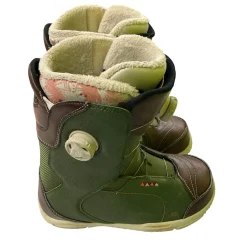 Used K2 CONTOUR Womens Snowboard Boots Green Senior 9