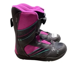 Used K2 KAT BOA Girls Snowboard Boots Black Junior 05