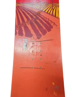 Used K2 LUNA Womens Snowboard Only Red 155 cm