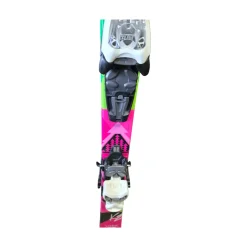Used K2 LUV BUG GIRLS SKIS Girls DH Ski/Binding Pink 136 cm