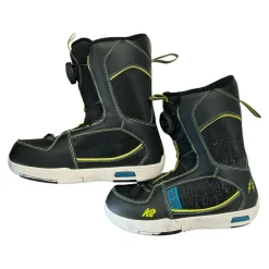 Used K2 MINI TURBO BOA Boys Snowboard Boots Black Junior 02