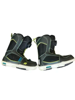 Used K2 MINITURBO Boys Snowboard Boots Black Junior 01
