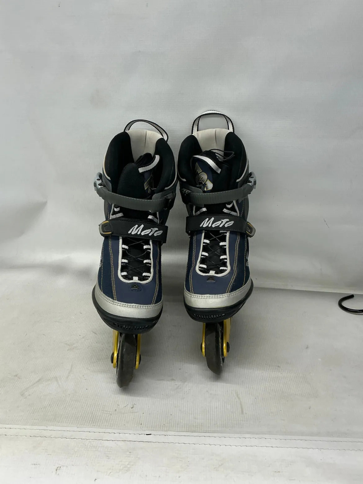 Used K2 MOTO Senior Rec Fitness Skates Navy Blue Senior 10.5