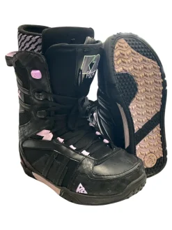 Used K2 PLUSH Womens Snowboard Boots Black Senior 6.5