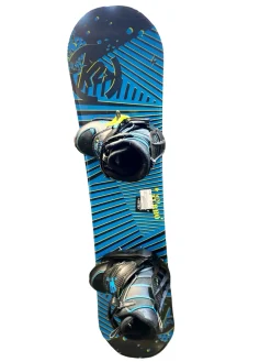 Used K2 SNOWBOARDING Boys Board/Binding Royal Blue 100 cm