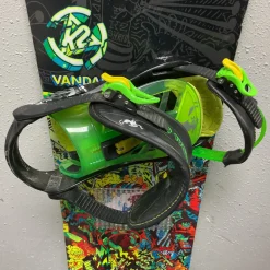 Used K2 VANDAL Boys Board/Binding Black And Green 147 cm