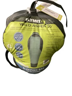 Used KLYMIT WILD ASPEN 20 Sleeping Bag Green LG