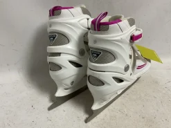 Used Lake Placid ADJ 5-8 Girls Softboot Skate White Adjustable