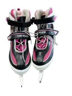 Used Lake Placid ADJ 6-9 Womens Softboot Skate Pink Adjustable